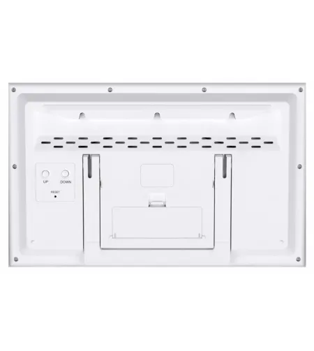 Bresser MyTime Jumbo LCD Wall Clock, white