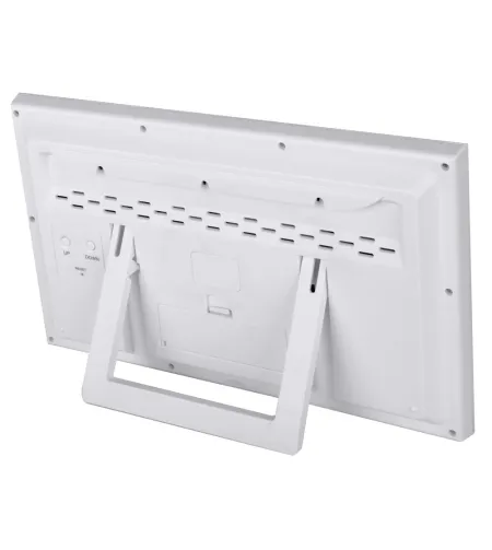 Bresser MyTime Jumbo LCD Wall Clock, white