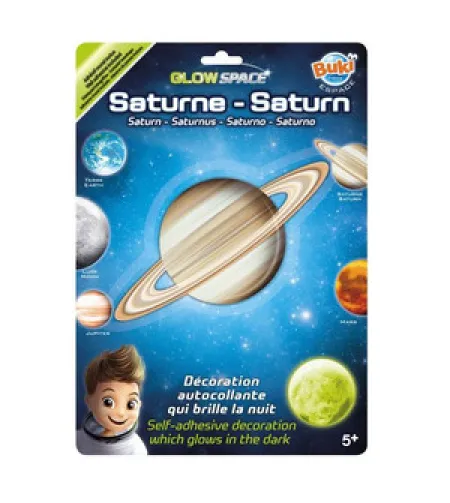 Phosphorescent sticker 3D Planet - Saturn, Buki