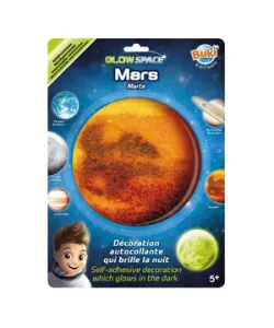 Phosphorescent sticker 3D Planet - Mars, Buki