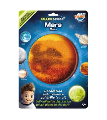Phosphorescent sticker 3D Planet - Mars, Buki