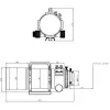 Teleskopas, apochromatinis refraktorius Pro APO AP 72/400 Quintuplet OTA, Omegon