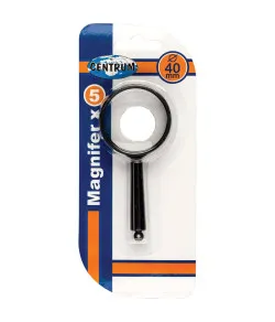 Увеличительное стекло диаметром 40 мм 5x