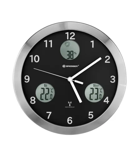 Bresser MyTime io Wall Clock 30cm, black