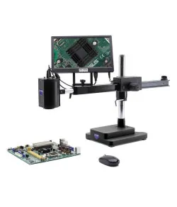 Mikroskopas, IS-02, 1 x-14 x, kamera 2MP, 11,5 colių ekranas, Optika