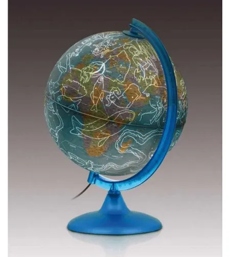 Globe NIGHT & DAY 25 cm, backlit russian language