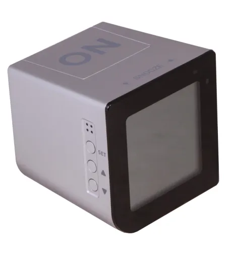 Bresser FlipMe Tabletop Alarm Clock, silver