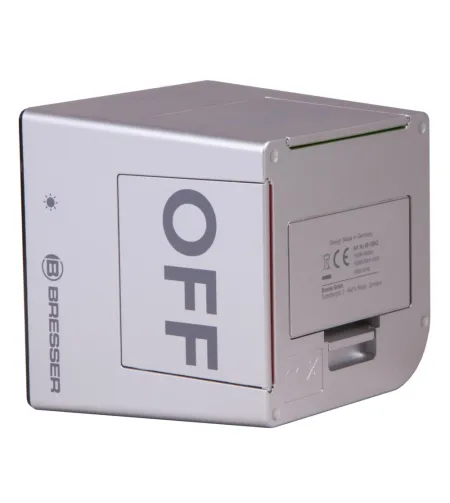 Bresser FlipMe Tabletop Alarm Clock, silver