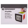 Bresser FlipMe Tabletop Alarm Clock, silver