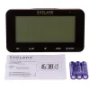Explore Scientific RC Digital Alarm Clock, black