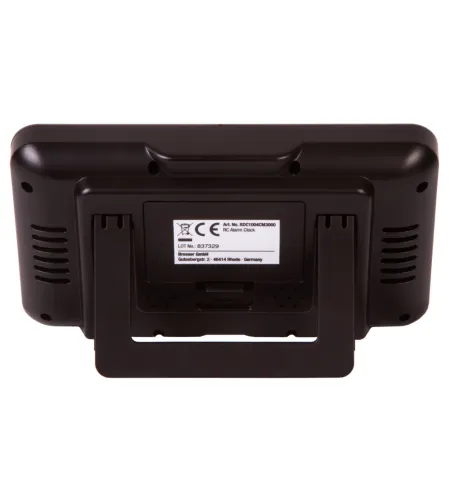 Explore Scientific RC Digital Alarm Clock, black