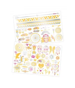 75 nuplaunamos tatuiruotės - Metalic, Buki