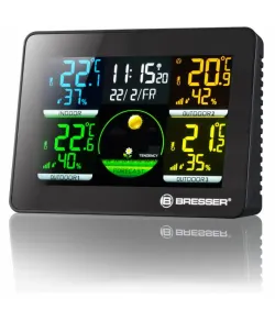 BRESSER Quadro NLX - Thermo-/Hygrometer with 3 outdoor sensors