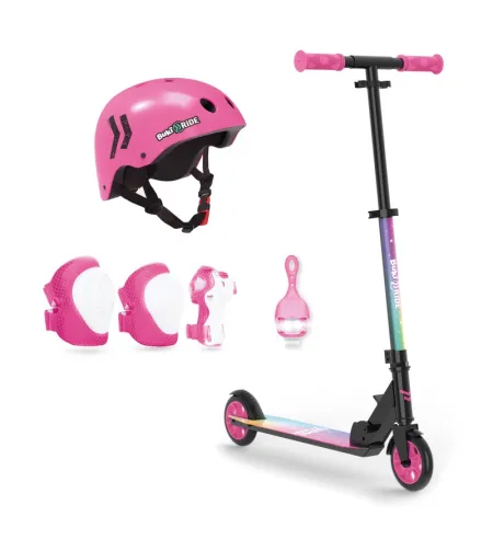 Mechaninis paspirtukas, Buki, vaivorykštė