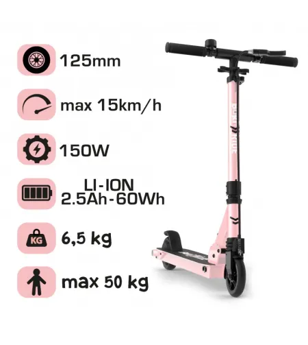 Elektrinis paspirtukas, Buki, Rožinis auksas