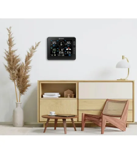 Profesionali BRESSER 7 viename „Wi-Fi&ldquo; meteorologinė stotelė su šviesos intensyvumo ir UV