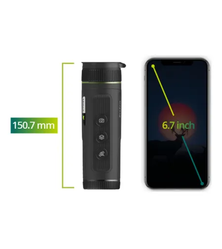 Тепловизионная монокулярная камера PIXFRA MILE 2 PFI-M425 400x300 25 мм 1x-8x 50 Гц с Wi-F