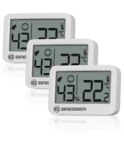 BRESSER Tempy Thermo-Hygrometer 3-piece Set