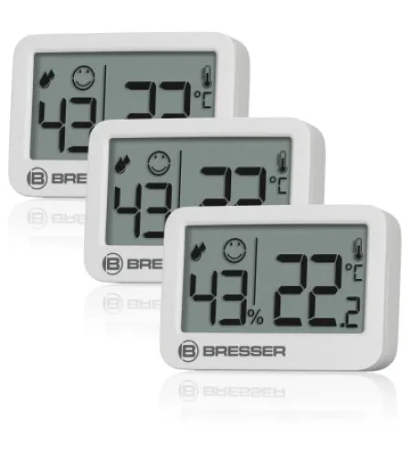 BRESSER Tempy Thermo-Hygrometer 3-piece Set
