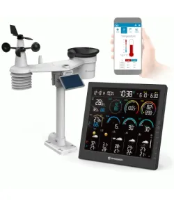 BRESSER 4CAST 10" Wi-Fi Home Weather Station with 8-in-1 Sensor