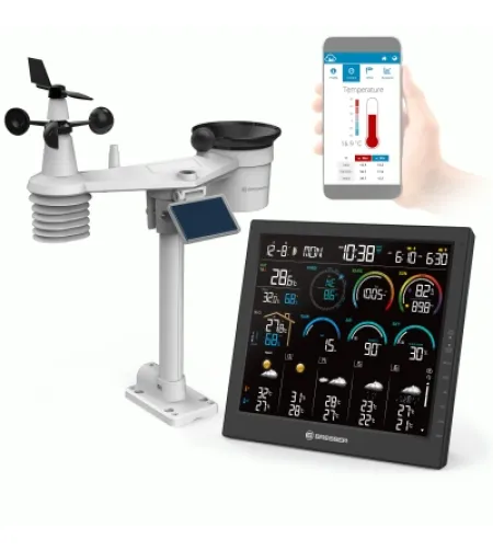 BRESSER 4CAST 10" Wi-Fi Home Weather Station with 8-in-1 Sensor