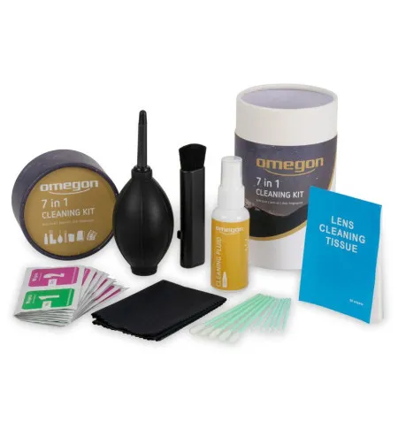 Optikos valymo rinkinys 7 in 1, Omegon