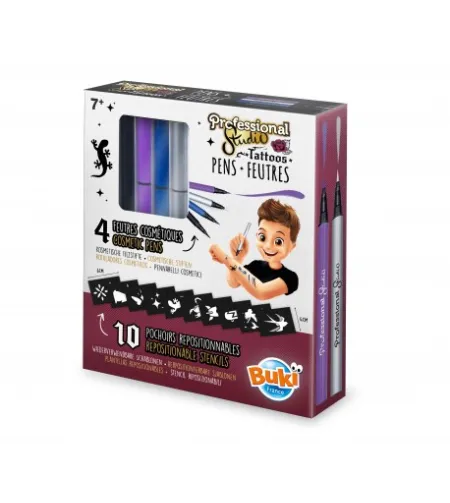 Tatuiruočių rašikliai - sidabriniai Buki