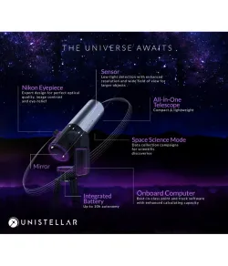 Unistellar išmanusis teleskopas N 114/450 eVscope 2 + kuprinė