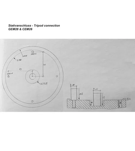 iOptron GEM28 GoTo kinnitus optilise polaarotsija ja 1,5-tollise statiiviga