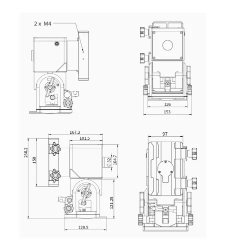 ZWO stiprinājums AM7 Harmonic Equatorial