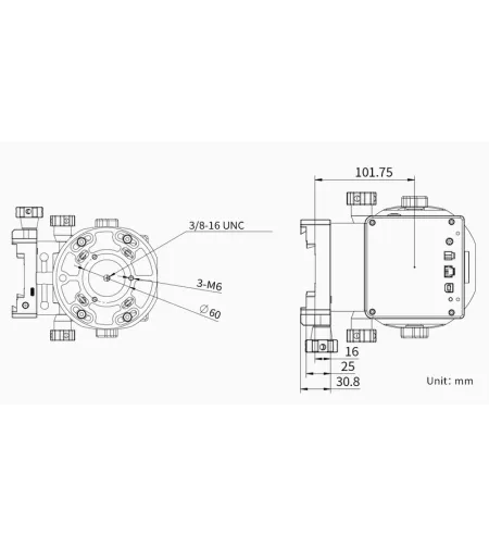 ZWO stiprinājums AM7 Harmonic Equatorial