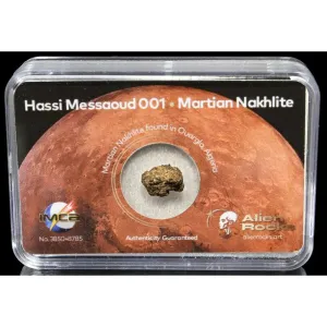 Alien Rocks Hassi Messaoud meteorīti no Marsa, 0,1–0,2 grami