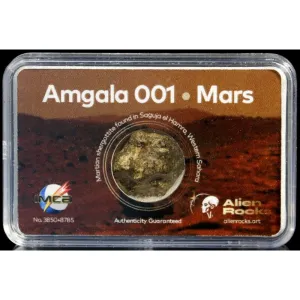 Citplanētiešu akmeņi Amgala 001 Marsa meteorīti 0,4–0,69 grami