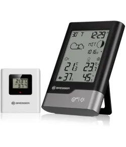 BRESSER mājas meteoroloģiskā stacija melna/pelēka