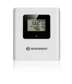 BRESSER mājas meteoroloģiskā stacija balta/pelēka