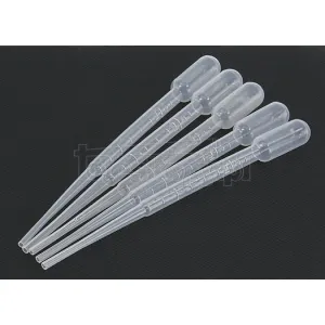 Pasteuro pipetės, 3,0 ml, 5 vnt. rinkinys