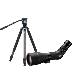 Pentax Spottingscope PF-85EDA KIT + SMC zoom eyepiece 8-24mm with Sirui R-3213X+VH-10X tri