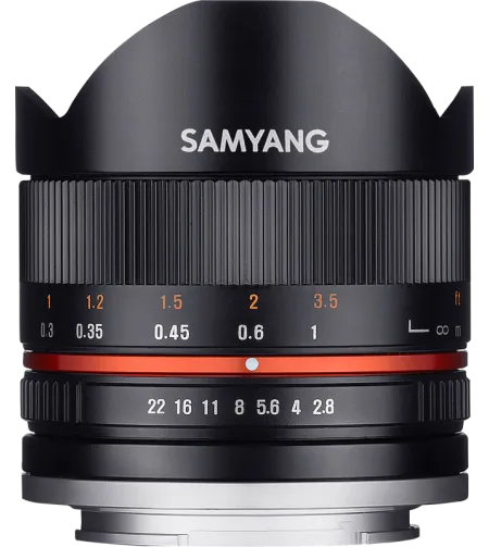Samyang 8mm f/2.8 UMC Fish-Eye II Fuji X (Black)