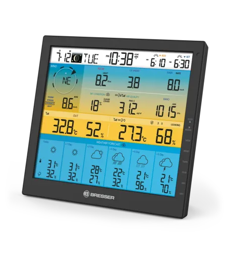 BRESSER 7-in-1 6-day 4CAST PRO SF WIFI Solar Weather Center 7-in-1