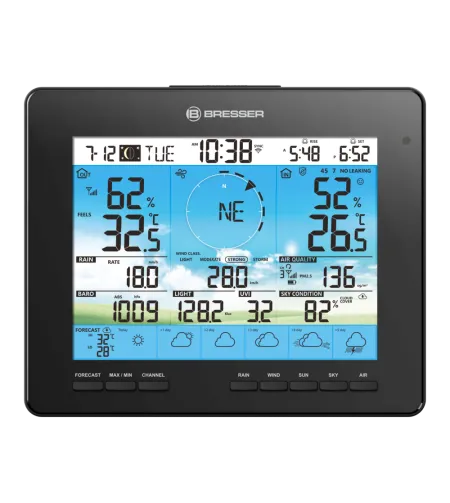 BRESSER 7-in-1 solar 6-day 4CAST PRO Wi-Fi Weather Centre