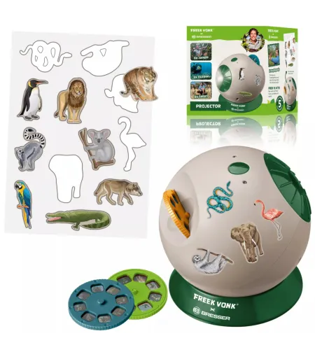 FREEK VONK x BRESSER vaikiškas projektorius su lipdukais