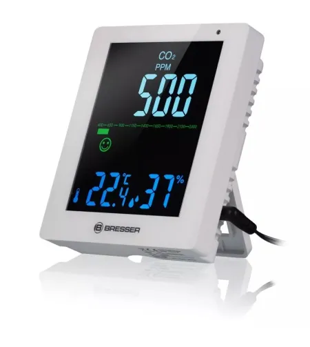 BRESSER CO² Air Quality Monitor Smile white