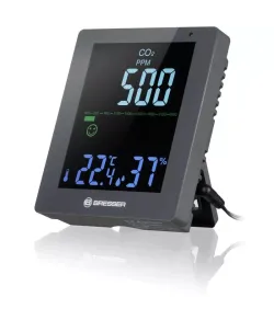 BRESSER CO² Air Quality Monitor Smile grey