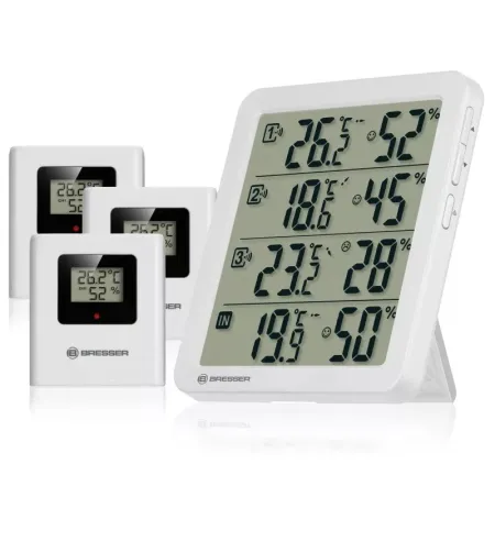 BRESSER Quadro NV Thermo-Hygrometer white