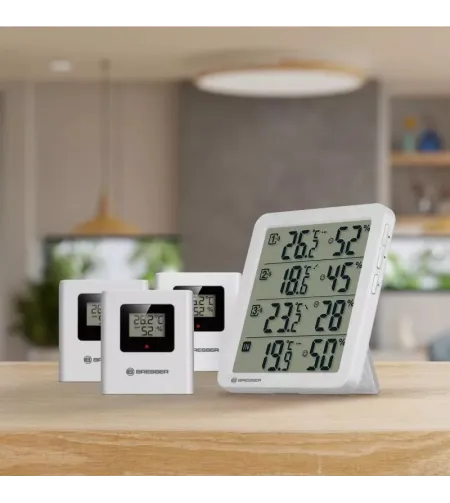 BRESSER Quadro NV Thermo-Hygrometer white