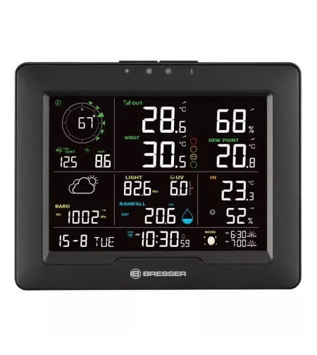 BRESSER 8-in-1 WiFi Weather Station with Heat Stress Index Sahara TB