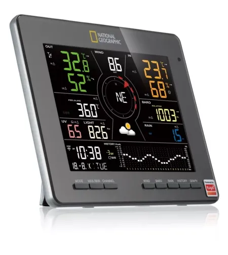 NATIONAL GEOGRAPHIC Smart Tuya Weather Station with 7-in-1 Sensor