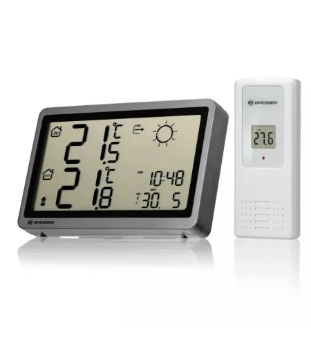 BRESSER Home Weather Station MeteoTemp HZ anthracite