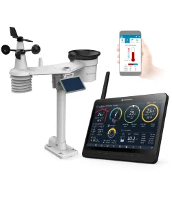 BRESSER MeteoChamp 9-in-1 Wi-Fi meteoroloģiskā stacija ar digitālo foto rāmi