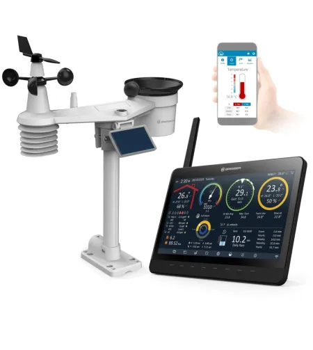 BRESSER MeteoChamp 9-in-1 Wi-Fi Weather Station with Digital Photo Frame